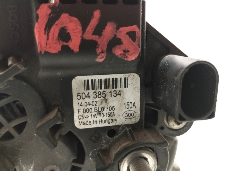 Recambio de alternador para iveco daily furgón 2.3 diesel cat referencia OEM IAM 504385134  