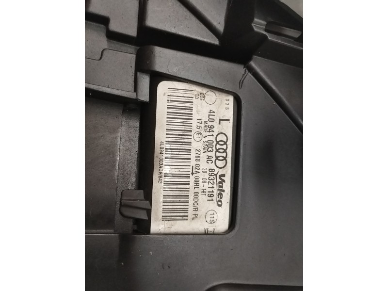 Recambio de faro izquierdo para audi q7 (4l) 3.0 tdi (176kw) referencia OEM IAM 4L0941003AC  