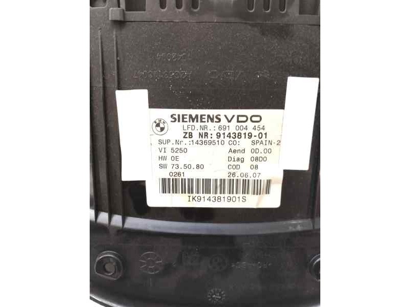 Recambio de cuadro instrumentos para bmw serie 3 coupe (e92) 2.0 16v cat referencia OEM IAM 914381901  