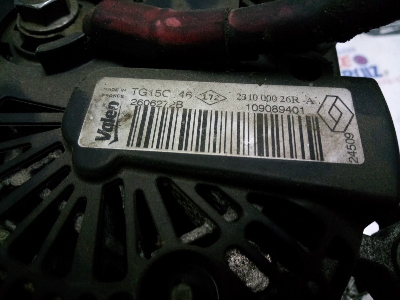 Recambio de alternador para renault megane iii berlina 5 p 1.5 dci diesel referencia OEM IAM 231000026R  
							