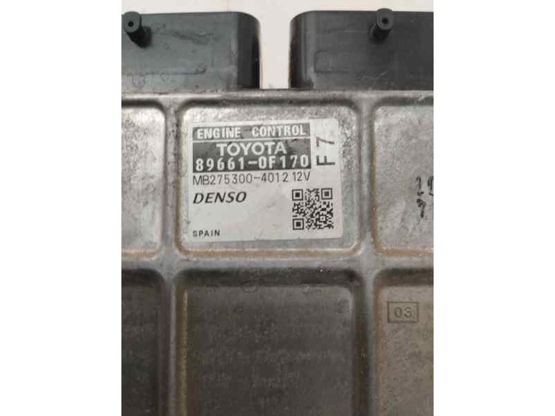 Recambio de centralita motor uce para toyota verso 1.6 vvt-i 16v 132 monospace referencia OEM IAM 896610F170  