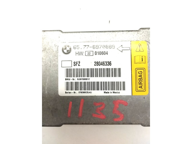 Recambio de centralita airbag para bmw serie 7 (e65/e66) 3.0 turbodiesel cat referencia OEM IAM 65776970889  