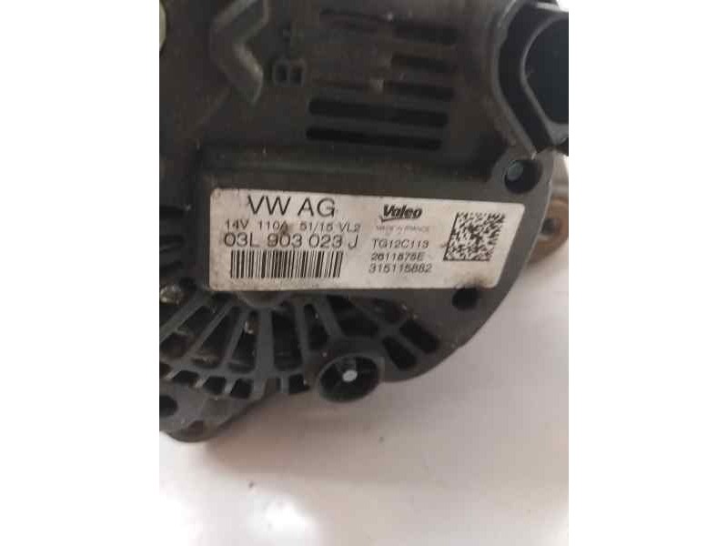 Recambio de alternador para seat toledo (kg3) 1.6 tdi 116 cv referencia OEM IAM 03L903023J  