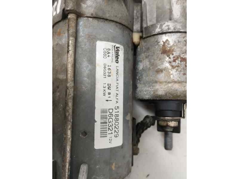 Recambio de motor arranque para fiat fiorino 1.3 16v jtd cat referencia OEM IAM 51880229  