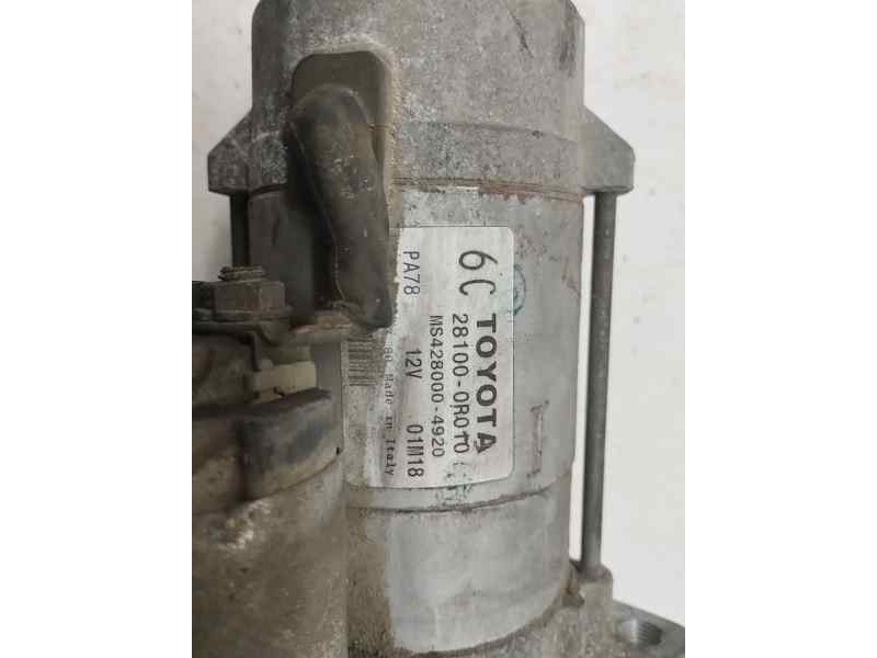 Recambio de motor arranque para toyota auris 2.0 d-4d 126 cv referencia OEM IAM 281000R010  
