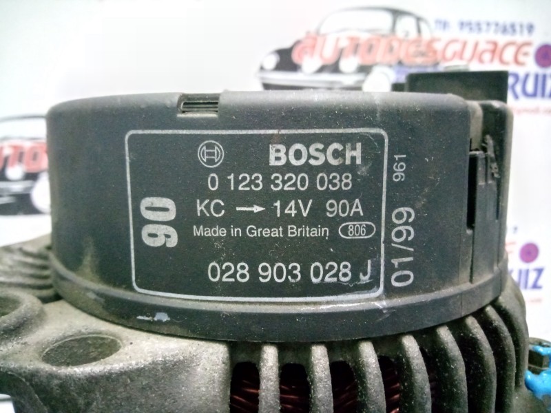 Recambio de alternador para volkswagen golf iii berlina (1h1) 1.9 diesel referencia OEM IAM 028903028J  
							