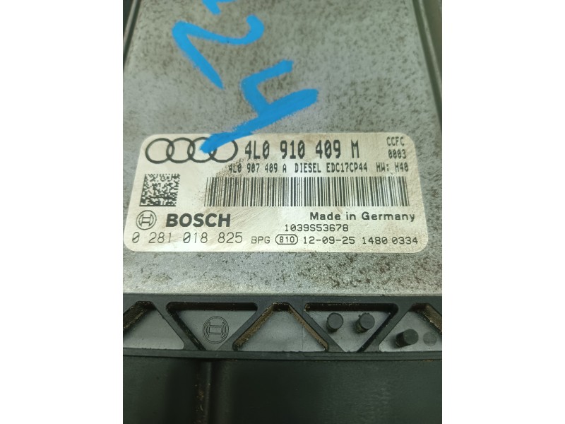 Recambio de centralita motor uce para audi q7 (4l) 4.2 v8 32v tdi biturbo referencia OEM IAM 4L0910409M  