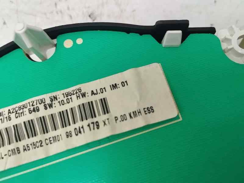 Recambio de cuadro instrumentos para citroën c3 1.2 vti 82 cv referencia OEM IAM 98041179XT  