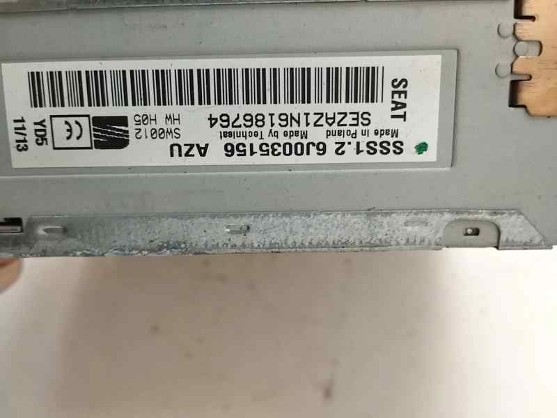 Recambio de sistema audio / radio cd para seat ibiza (6j5) 1.2 tsi referencia OEM IAM 6J0035156AZU  