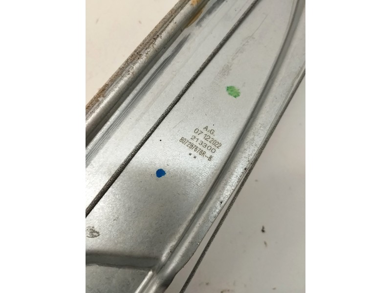 Recambio de elevalunas delantero derecho para dacia sandero sl 2019 referencia OEM IAM 807207678R  