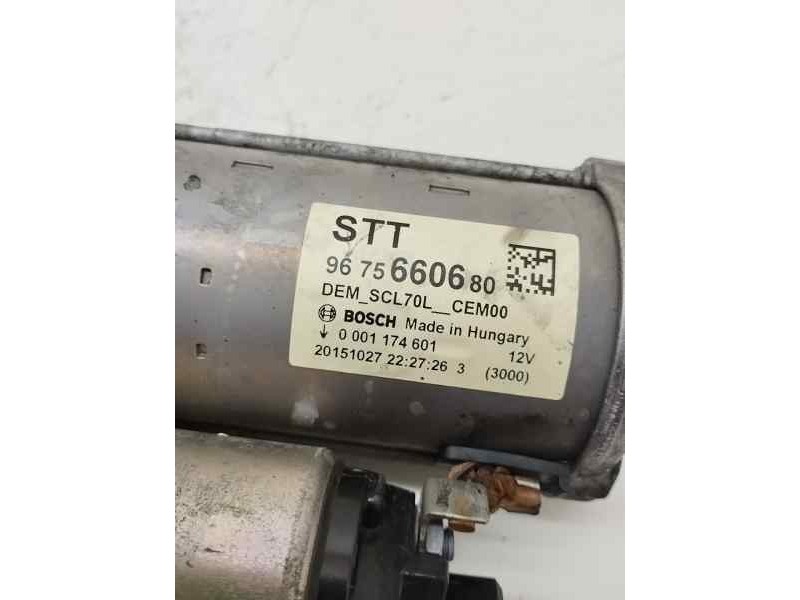 Recambio de motor arranque para citroën c4 picasso live edition referencia OEM IAM 9675660680  