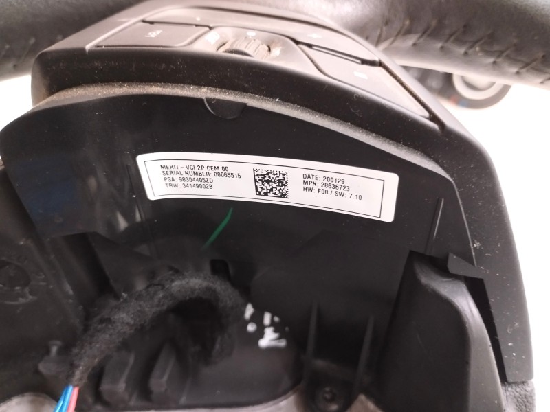 Recambio de volante sin airbag para citroën c4 cactus 1.2 12v e-thp / puretech referencia OEM IAM 98304405ZD  
							