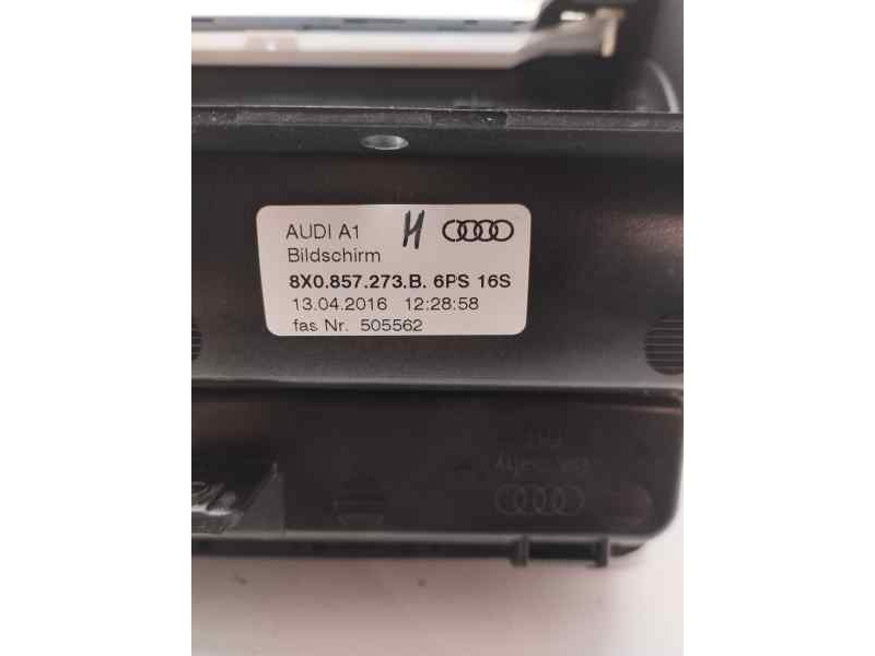 Recambio de pantalla multifuncion para audi a1 (8xk) 1.0 tsi 95 cv referencia OEM IAM 8X0857273B  
							