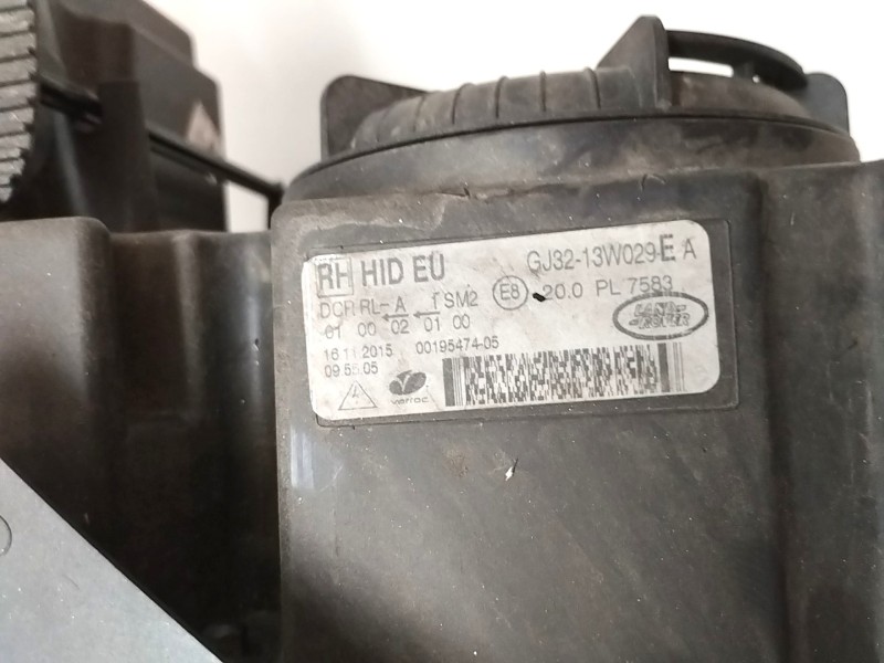 Recambio de faro derecho para land rover evoque 2.0 td4 cat referencia OEM IAM GJ3213W029  