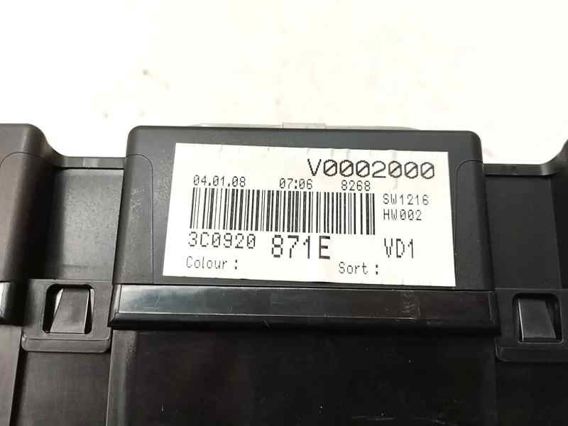 Recambio de cuadro instrumentos para volkswagen passat berlina (3c2) 2.0 tdi 140 cv referencia OEM IAM 3C0920871E  