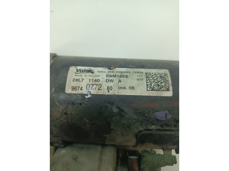 Recambio de motor arranque para citroën c4 picasso 1.2 12v e-thp referencia OEM IAM 9674077280  
							