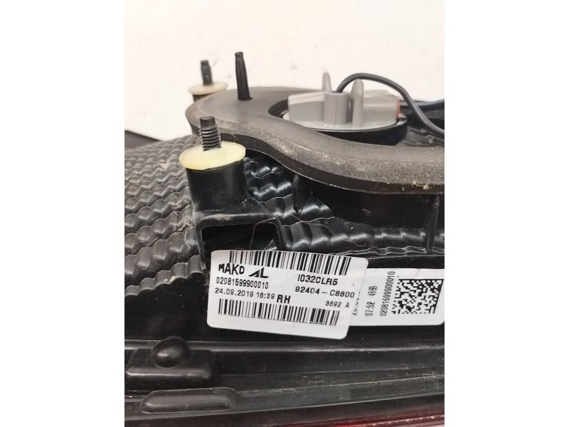 Recambio de piloto trasero derecho interior para hyundai i20 essence referencia OEM IAM 02081599900010  