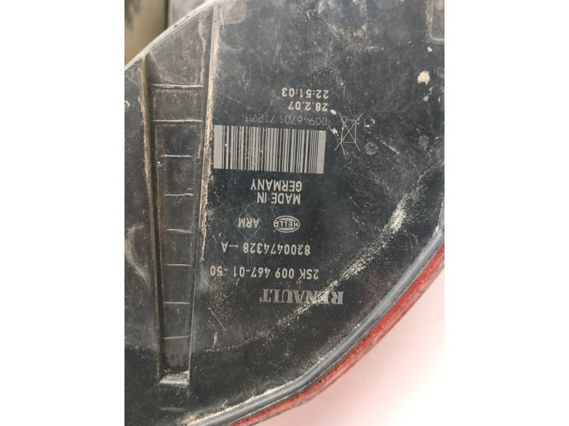 Recambio de piloto trasero izquierdo para renault scenic ii 1.6 16v referencia OEM IAM 8200474328  