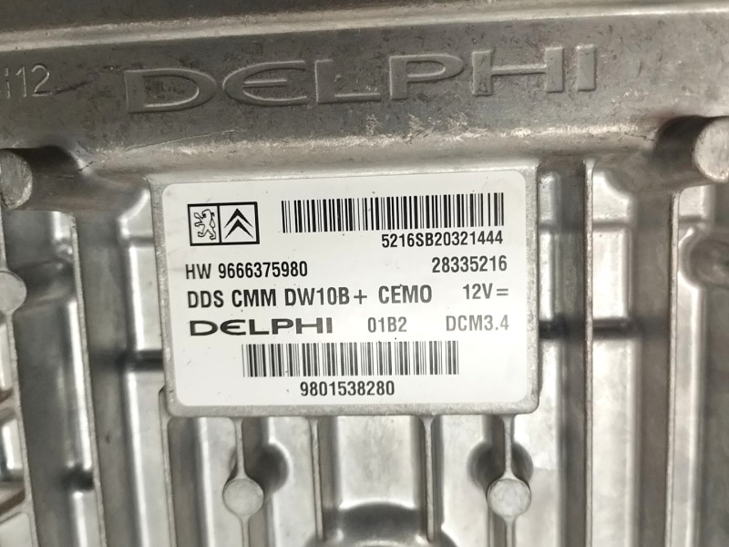 Recambio de centralita motor uce para peugeot 508 sw 2.0 16v hdi fap referencia OEM IAM 9666375980  
							
