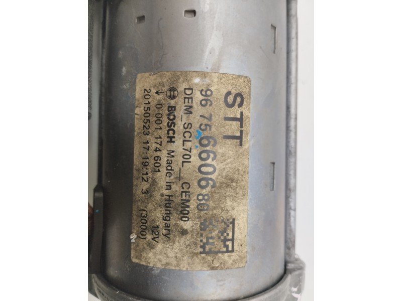 Recambio de motor arranque para peugeot 5008 1.6 blue-hdi fap referencia OEM IAM 9675660680  