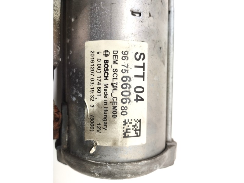 Recambio de motor arranque para peugeot 308 sw 1.6 blue-hdi fap referencia OEM IAM 9675660680  