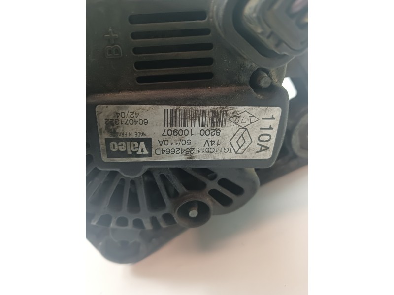 Recambio de alternador para renault scenic ii 1.5 dci diesel referencia OEM IAM 8200100907  