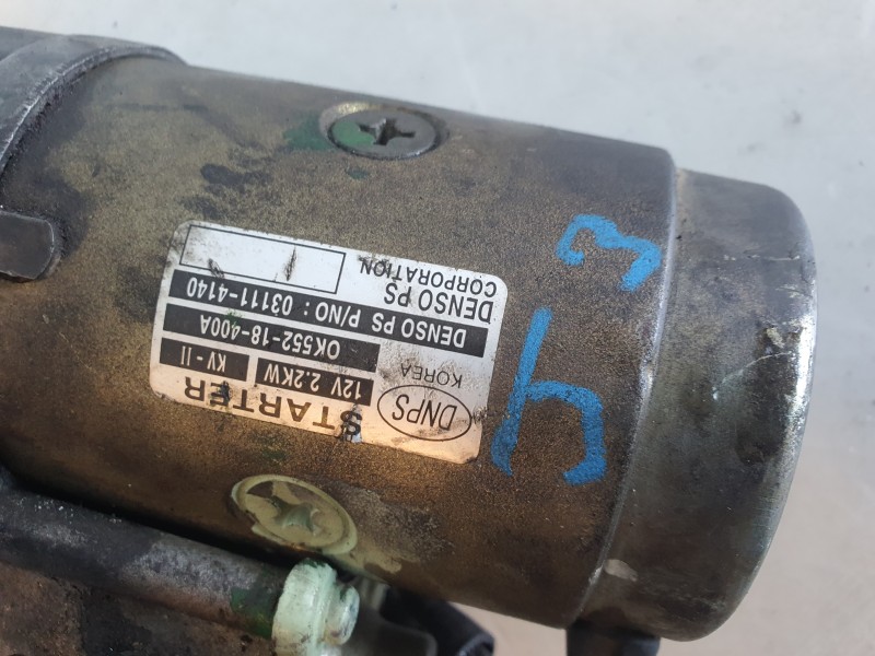 Recambio de motor arranque para kia carnival ii 2.9 crdi cat referencia OEM IAM 031114140  