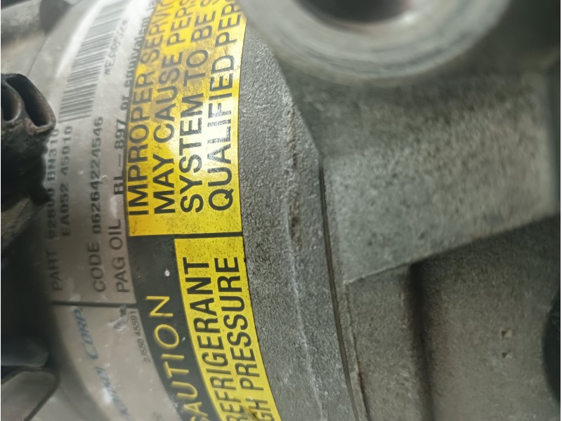 Recambio de compresor aire acondicionado para nissan almera (n16/e) 2.2 dci diesel cat referencia OEM IAM 92600BN310  
							