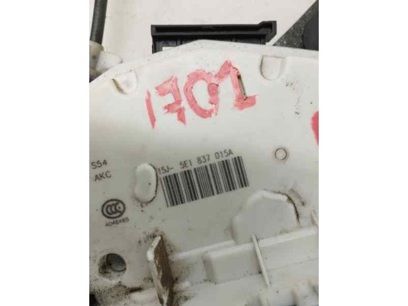 Recambio de cerradura puerta delantera izquierda para seat toledo (kg3) 1.6 tdi 116 cv referencia OEM IAM 5E1837015A  
							