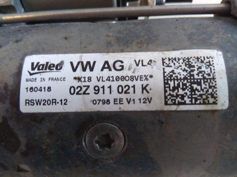 Recambio de motor arranque para seat leon (5f1) reference referencia OEM IAM 02Z911021K  