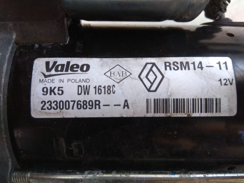 Recambio de motor arranque para dacia logan mcv ii 1.5 dci diesel fap cat referencia OEM IAM RSM1411  