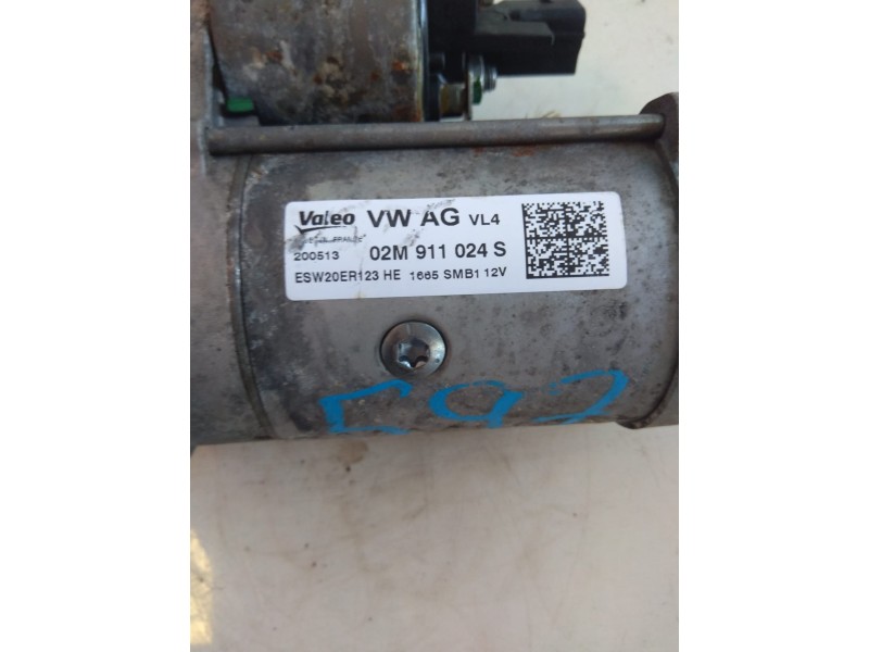 Recambio de motor arranque para seat leon (5f1) 2.0 tdi referencia OEM IAM 02M911024S  