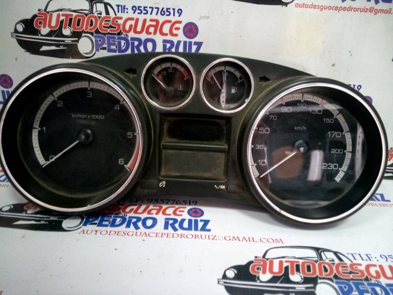 Recambio de cuadro instrumentos para peugeot 308 1.6 16v hdi referencia OEM IAM 9665107480   Recambio de cuadro instrumentos para peugeot 308 1.6 16v hdi referencia OEM IAM 9665107480