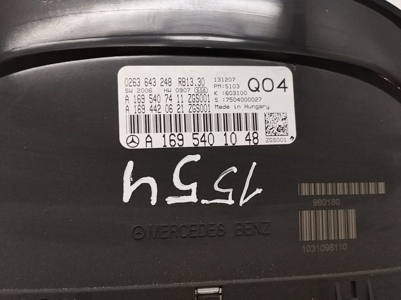 Recambio de cuadro instrumentos para mercedes-benz clase b (w245) 200 cdi (245.208) referencia OEM IAM A1695401048  
							