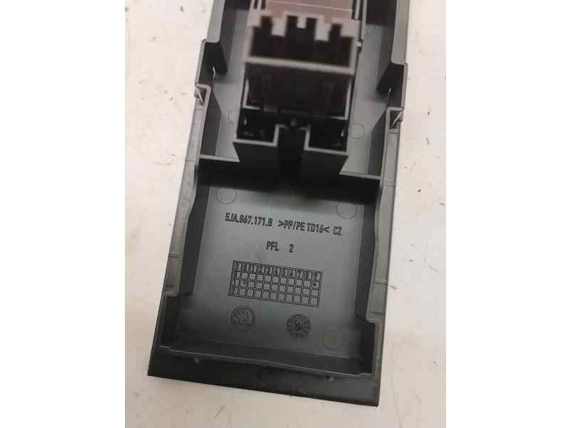 Recambio de mando elevalunas trasero izquierdo para seat toledo (kg3) 1.6 tdi 116 cv referencia OEM IAM 5JA867171B  
							