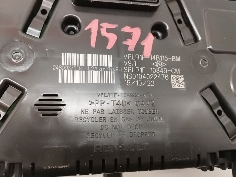 Recambio de cuadro instrumentos para dacia sandero iii 1.0 tce referencia OEM IAM 248093711R  