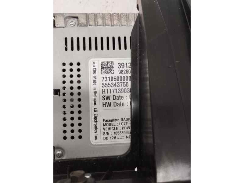 Recambio de pantalla multifuncion para opel grandland x 1.5 cdti dpf referencia OEM IAM 39152905  