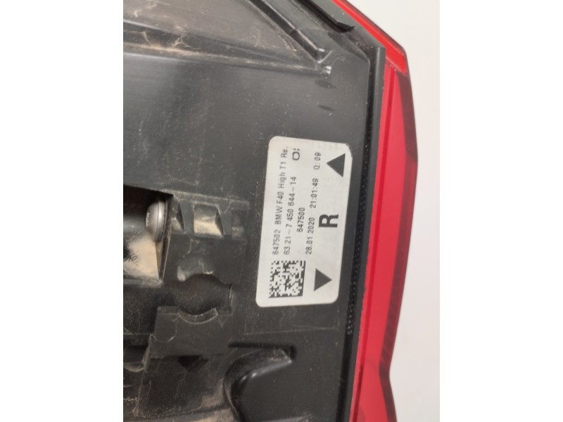 Recambio de piloto trasero derecho para bmw serie 1 lim. (f40) 1.5 12v turbodiesel referencia OEM IAM 745064414  
							