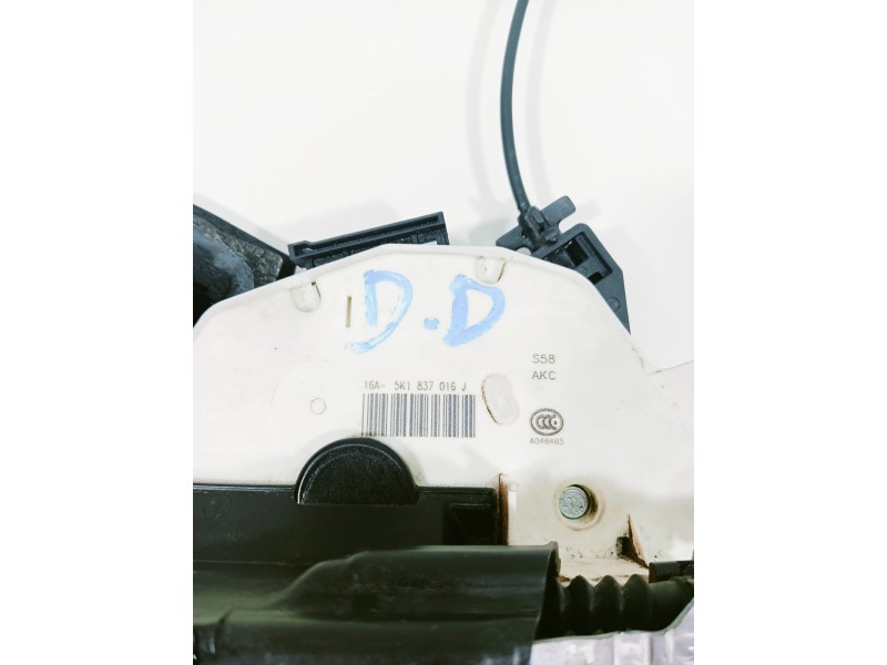Recambio de cerradura puerta delantera derecha para seat leon (5f1) reference referencia OEM IAM 5K1837016J  
