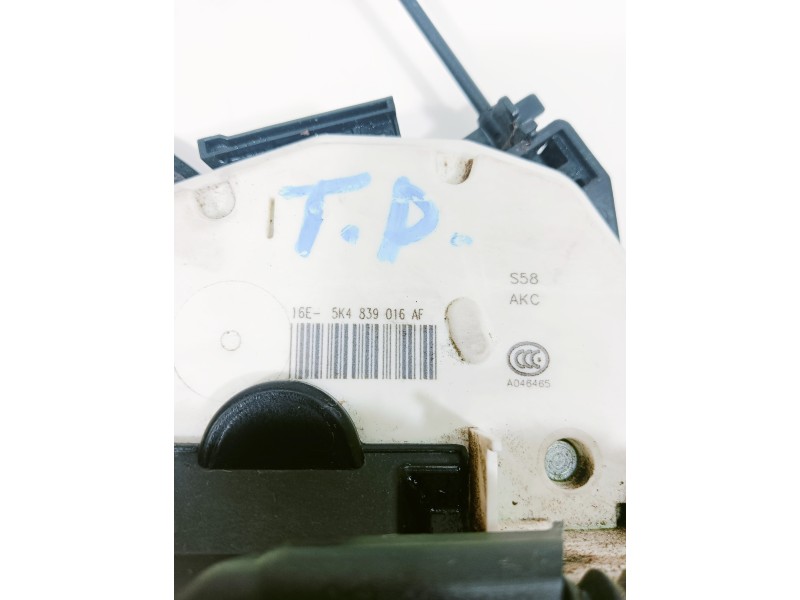 Recambio de cerradura puerta trasera derecha para seat leon (5f1) reference referencia OEM IAM 5K4839016AF  