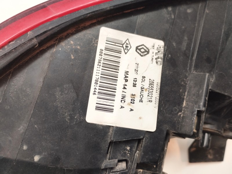 Recambio de piloto trasero izquierdo para renault clio iv expression referencia OEM IAM 265553021R  