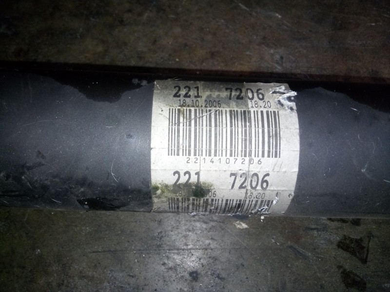 Recambio de transmision central para mercedes-benz clase s (w221) berlina 3.0 cdi cat referencia OEM IAM A2217206  
							