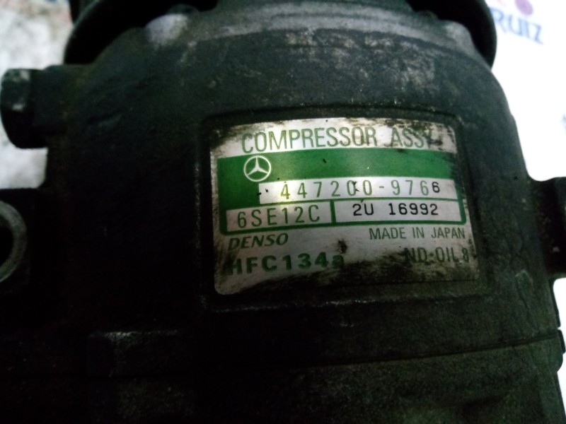 Recambio de compresor aire acondicionado para mercedes-benz clase a (w168) 1.7 cdi diesel cat referencia OEM IAM 4472009766  