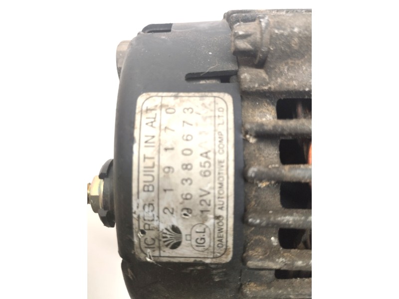 Recambio de alternador para daewoo matiz 0.8 cat referencia OEM IAM 96380673  