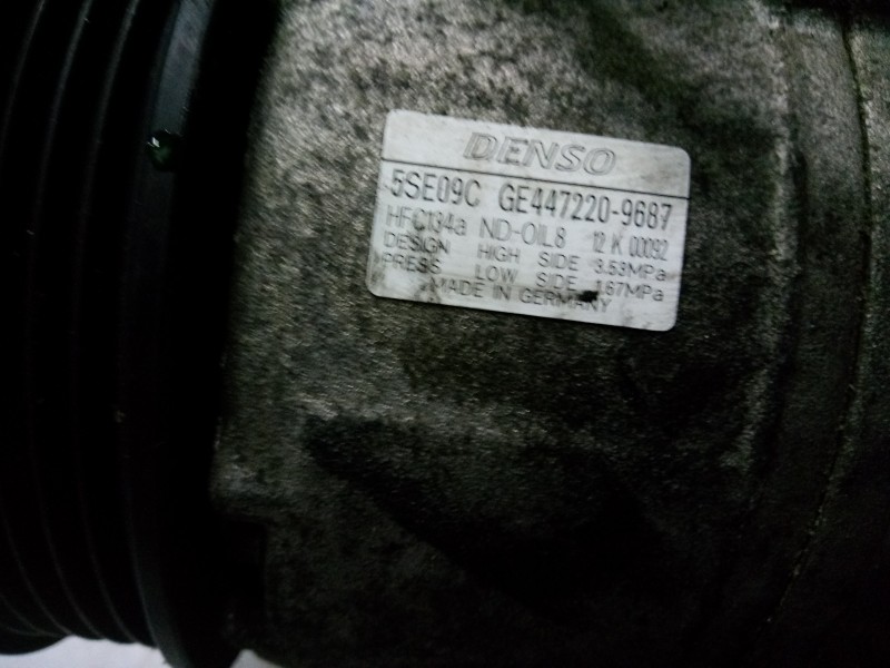 Recambio de compresor aire acondicionado para mitsubishi colt berlina 5 (z) 1.1 cat referencia OEM IAM GE4472209687  
							