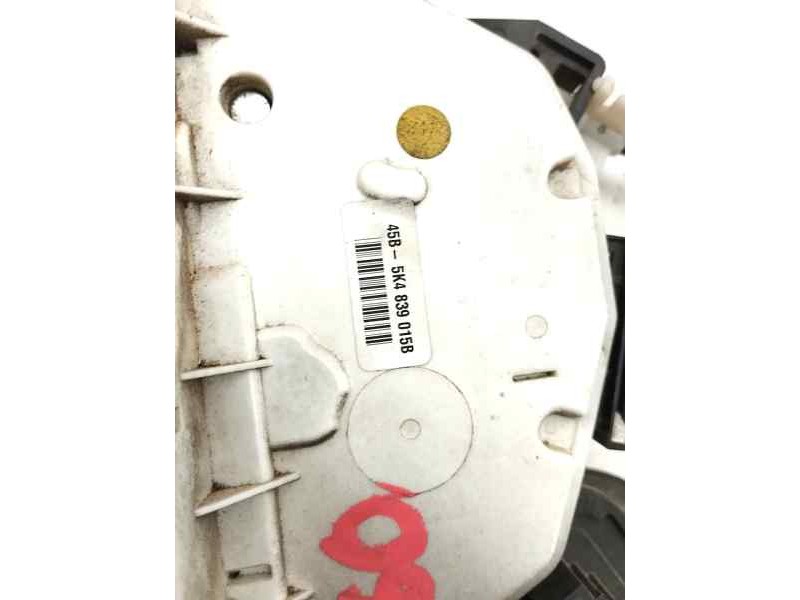 Recambio de cerradura puerta trasera izquierda para volkswagen golf vi (5k1) 2.0 tdi referencia OEM IAM 45B5K4839015B  