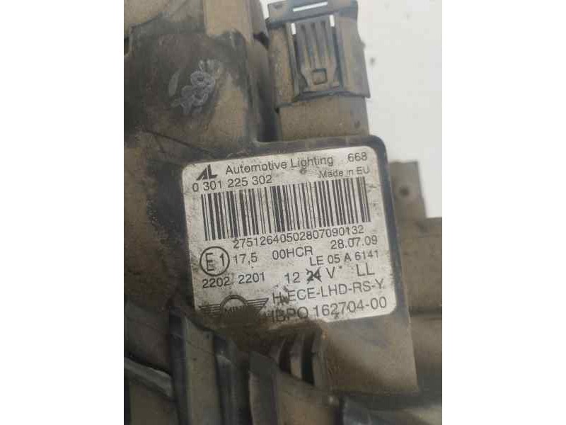 Recambio de faro derecho para mini mini (r56) one referencia OEM IAM A301225302  