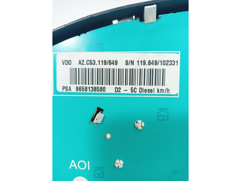 Recambio de cuadro instrumentos para peugeot 407 1.6 hdi fap cat (9hz / dv6ted4) referencia OEM IAM 9658138580  