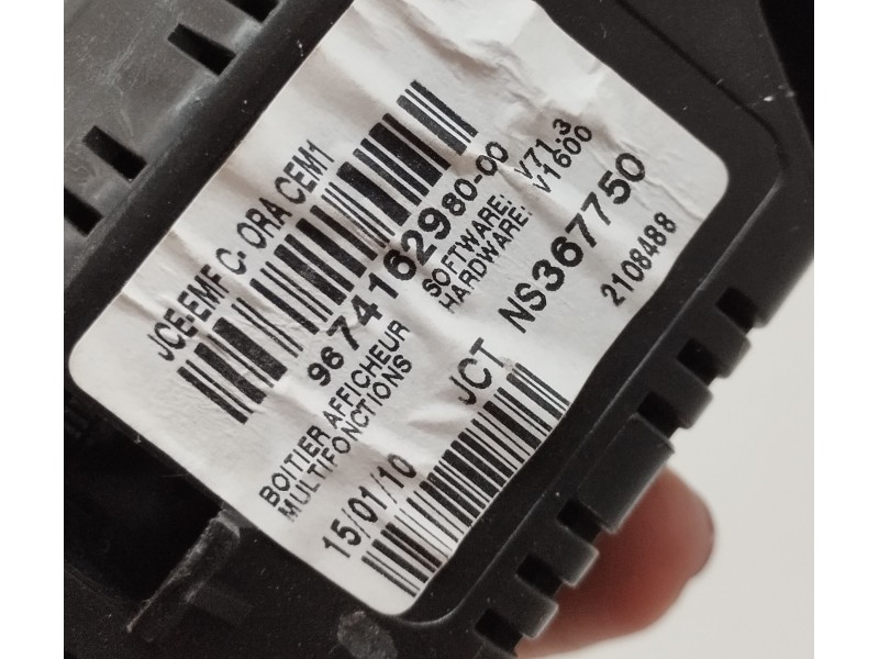 Recambio de pantalla multifuncion para citroën ds3 1.6 hdi fap referencia OEM IAM 9674162980  