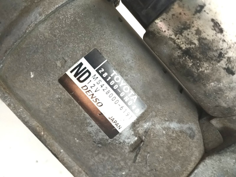 Recambio de motor arranque para toyota auris 1.4 turbodiesel cat referencia OEM IAM 281000N040  